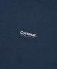 Oversized Small Authentic Logo Hoodie Dark Blue