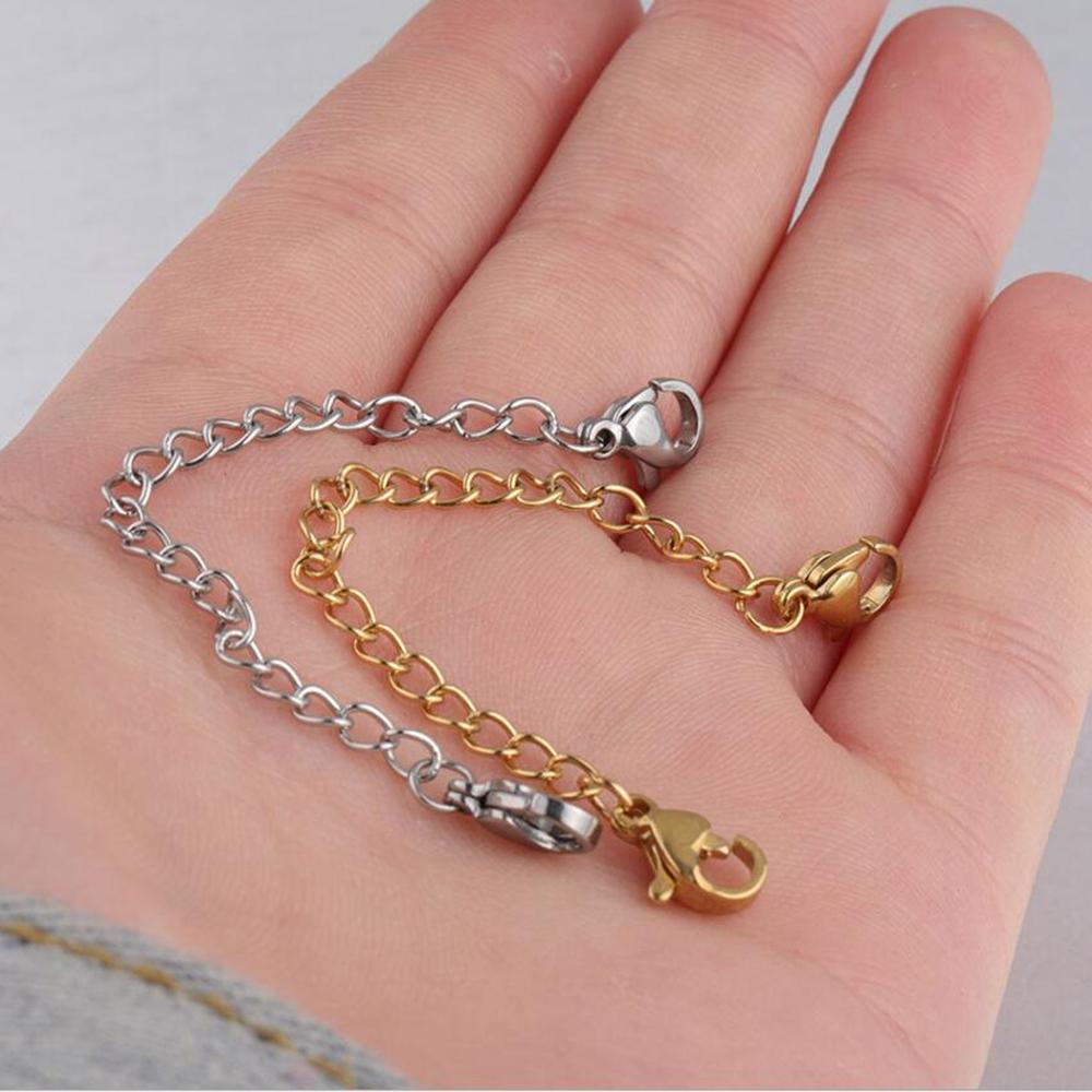 Buckle Chains Bracelet Extender Jewelry Making Anklets Extender Chain Connector Necklace Extenders