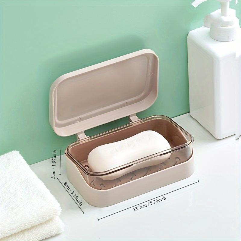 Household Double-layer Drain Creative Soap Box Without Punching Bathroom Travel Soap Simple Soap Storage Box