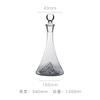 Waist Iceberg Fast Decanter Luxury Ice Blue Crystal Glass Decanter Set for Home Bar