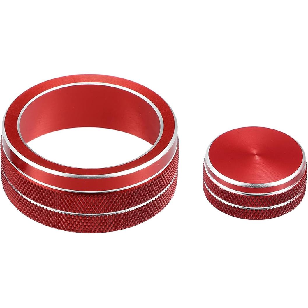 Car Center Console Multimedia Control Button Cover for Infiniti Q50 QX50 Q60 Red (Set of 2) красный