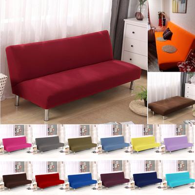 Solid Color Folding Sofa Bed Cover Sofa Covers Spandex Stretch Elastic Material Double Seat Cover Slipcovers for Living Room