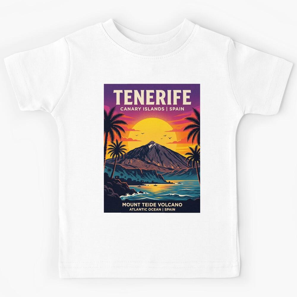 Tenerife Canary Islands Spain – Scenic Travel Destination & Island Escape Vibes Kids T-Shirt 170