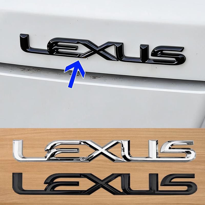 For Lexus ES200 ES260 IS250 GS300 GX400 NX300 RX350 RX450h LX570 LM350 LS600h 3D Car Rear Trunk Sticker Logo ABS Letter Badge
