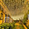 5/10M Solar LED String Lights with Remote Control 8 Modes Waterproof Fairy Garland for Outdoor Garden Wedding Party Christmas Decor