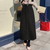 Women's Taro Purple Wool High Waist Slimming Mid-Length Skirt - Autumn/Winter 2025