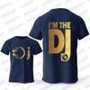 DJ Headphone Print T Shirts Turntablist Graphic Men's Street Streetwear Short Sleeve Recorded Music Gifts Tee T-shirt Clothing