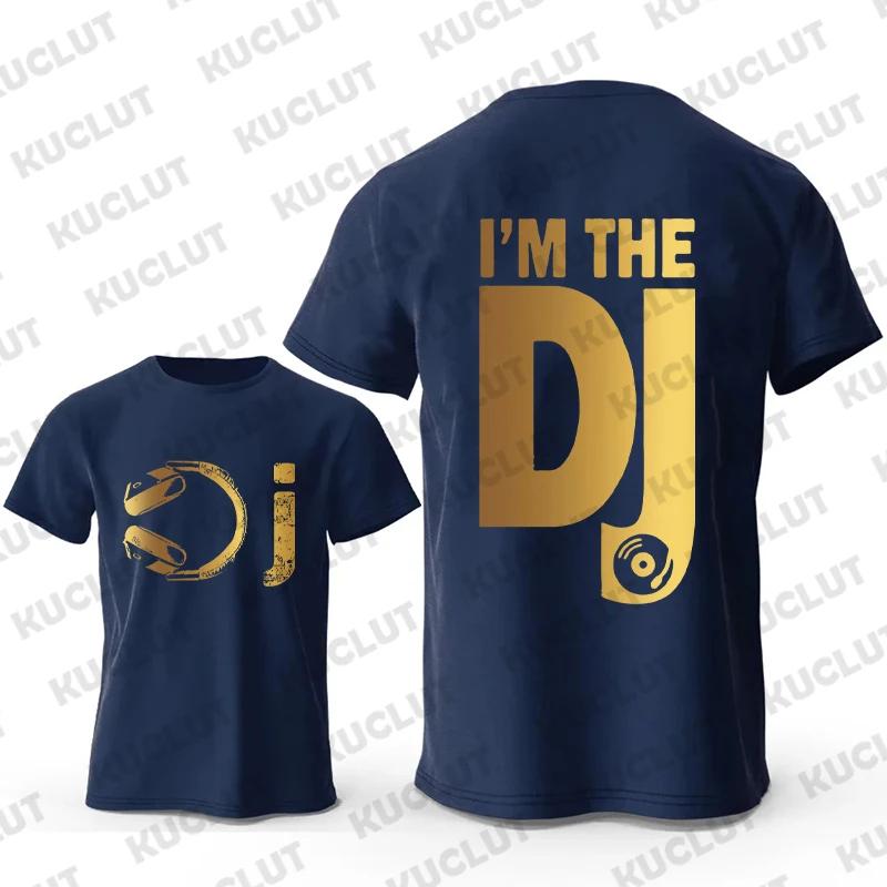 DJ Headphone Print T Shirts Turntablist Graphic Men's Street Streetwear Short Sleeve Recorded Music Gifts Tee T-shirt Clothing