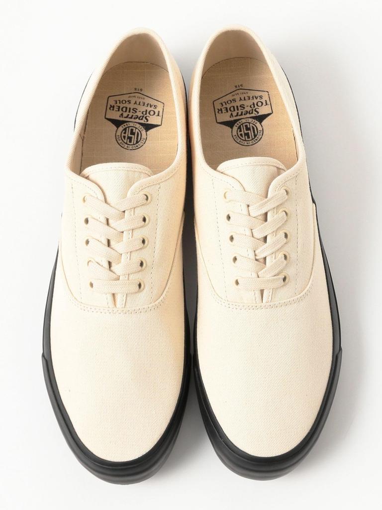 [BEAMS' 100 Must-Have Items] [BEAMS PLUS] Canvas Shoes [Exclusive] SPERRY TOP-SIDER MIL CVO Men's IVORY/BLACK 8