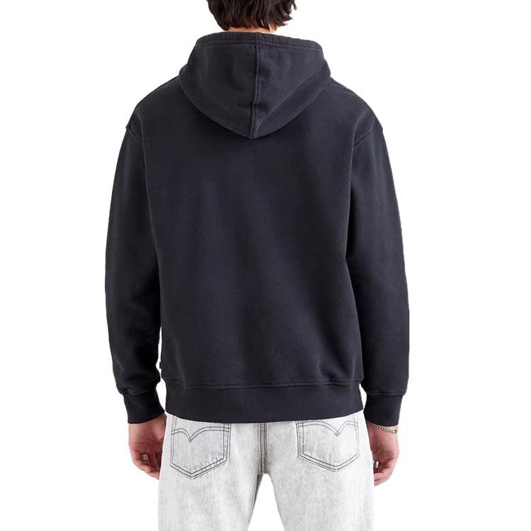 Levi's Sweatshirts Men's Black Hooded Thickened Regular 38479-0039