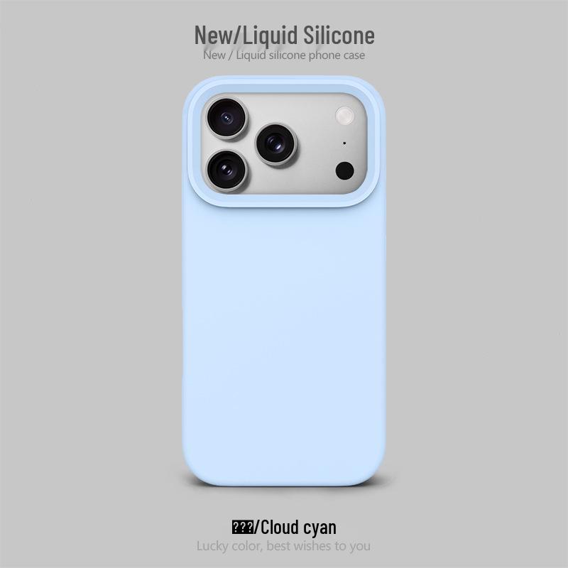 Funda de Silicona con Agujero Grande para Apple 17 Pro Max: Bolsa de aire a prueba de caídas, Protectora, Diseño simple