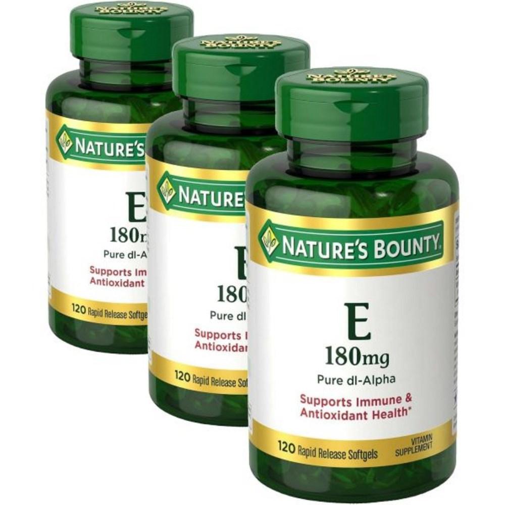 Bounty Vitamin Pills Supplement Softgels Count Supports Antioxidant Nature's E