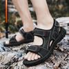 Outdoor Leder Herren Sandalen Sommer Freizeitschuhe Für Herren Strandsandalen Weiche Atmungsaktive Herrenschuhe Übergröße 38-47