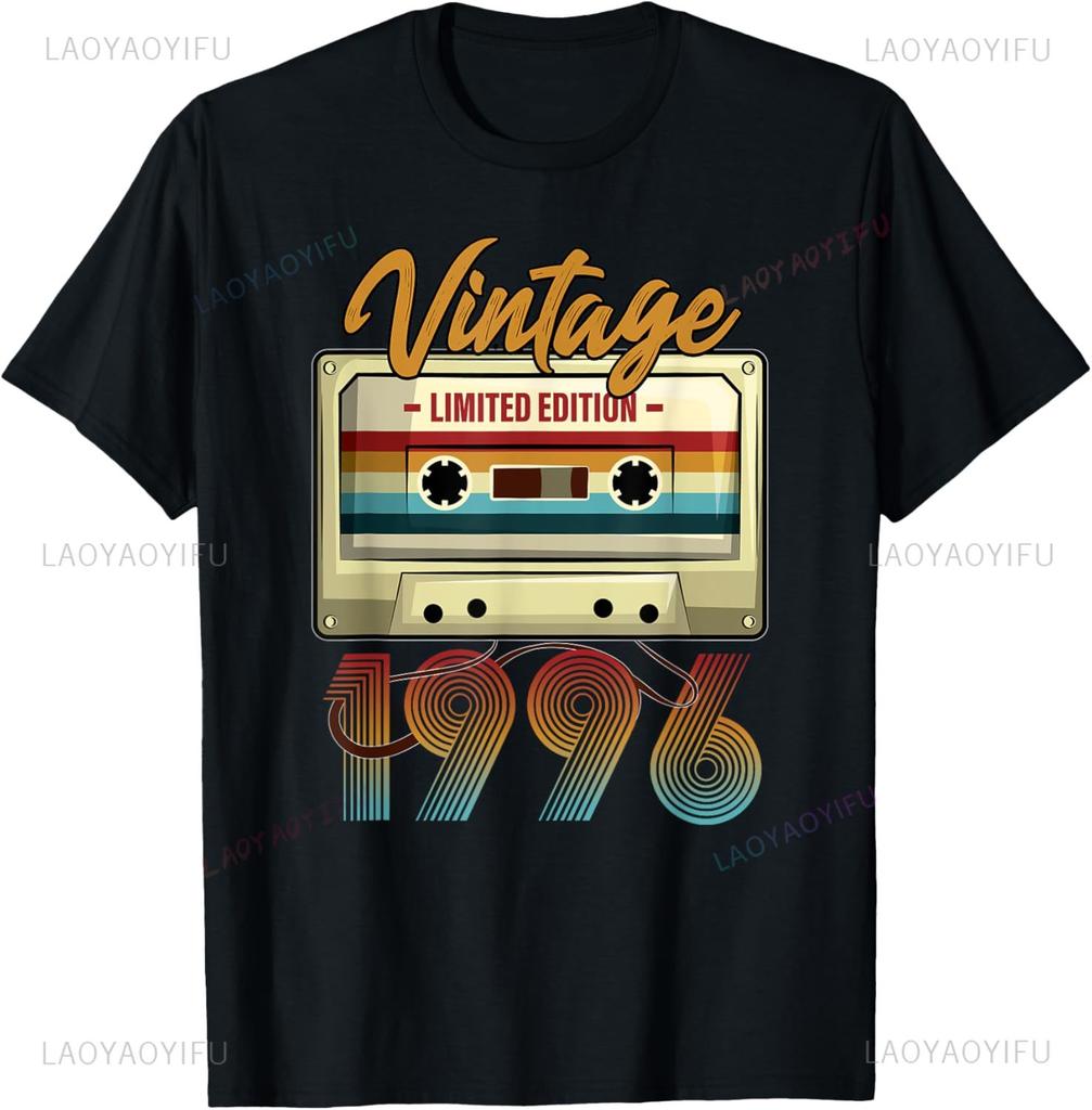 29 Year Old Gifts Vintage 1996 Limited Edition 29th Birthday TShirt Streetwear Clothing Customizable Summer Tops
