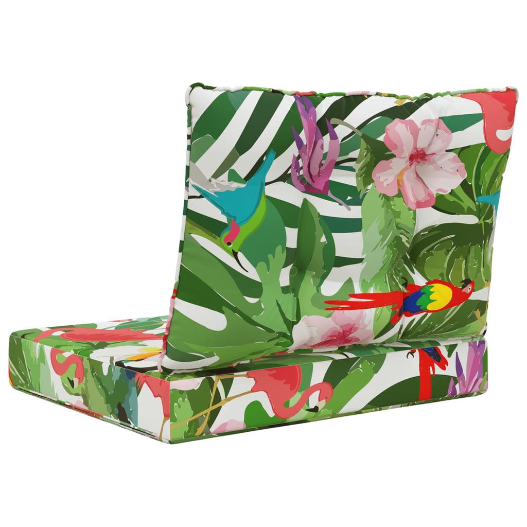 Outdoor Sofa Cushions 2 Pcs Multicolored Polyester