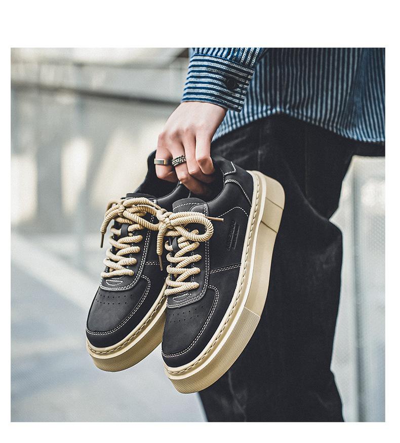 Men's Non-Slip Summer Skateboard Shoes - Wear-Resistant, Thick-Soled Sports Shoes for Teens (2024)