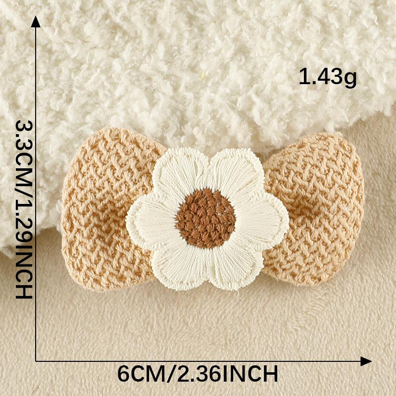 Original Accessories, Hair Accessories, Hairpins, Plush Three-Dimensional Bows, Bear Children'S Clothing, Accessories, Embroidered Cloth Labels