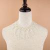 New Pearl Beaded Lace Trim Collar Ribbons Women Necklace Jewelry for Clothes Wedding Dress Party Jewelry Lovers Chocker Necklace