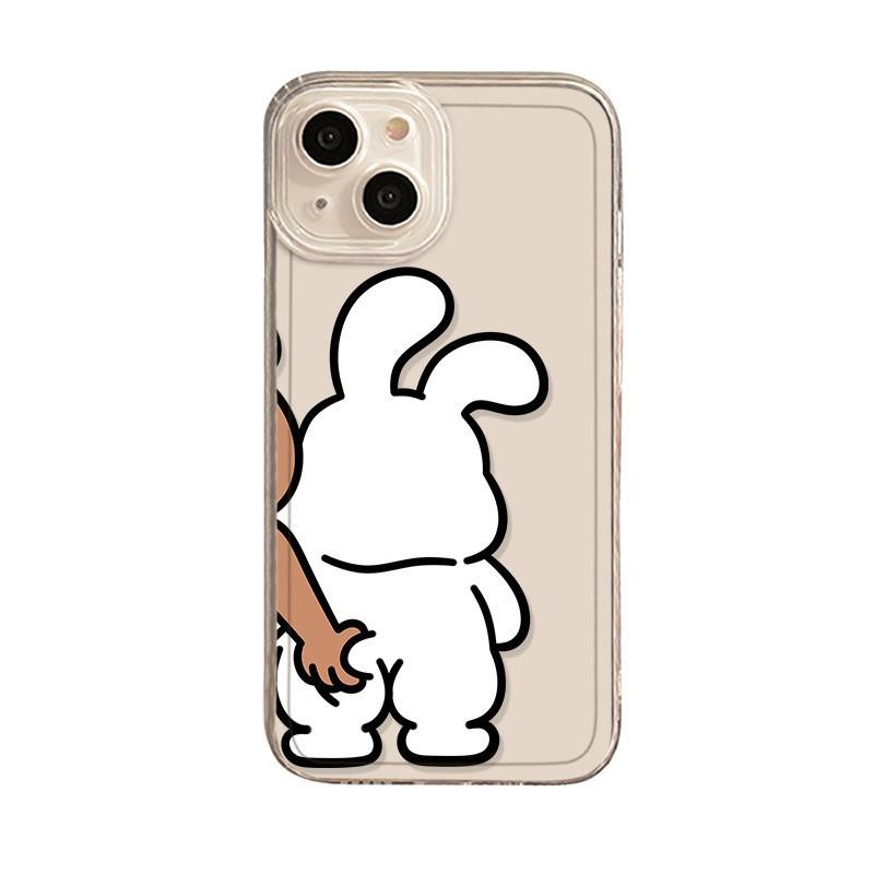 Applicable to Apple 11 grab butt couple mobile phone case iphone11promax new 11 bear 11 rabbit 11mi