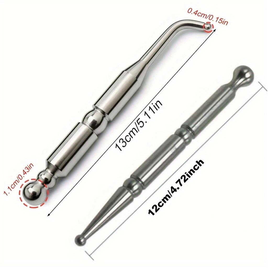 Stainless Steel GuaSha Massager Muscle Scraper Metal Scraping Tool Body Shaping Deep Tissue Fascia Face Relaxation Massage Stick