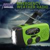 Przenośne radio ręczne na sytuacje awaryjne z latarką LED i radiem AM/FM, ładowane przez USB, zasilane energią słoneczną, kemping, piesze wędrówki, przygody na świeżym powietrzu