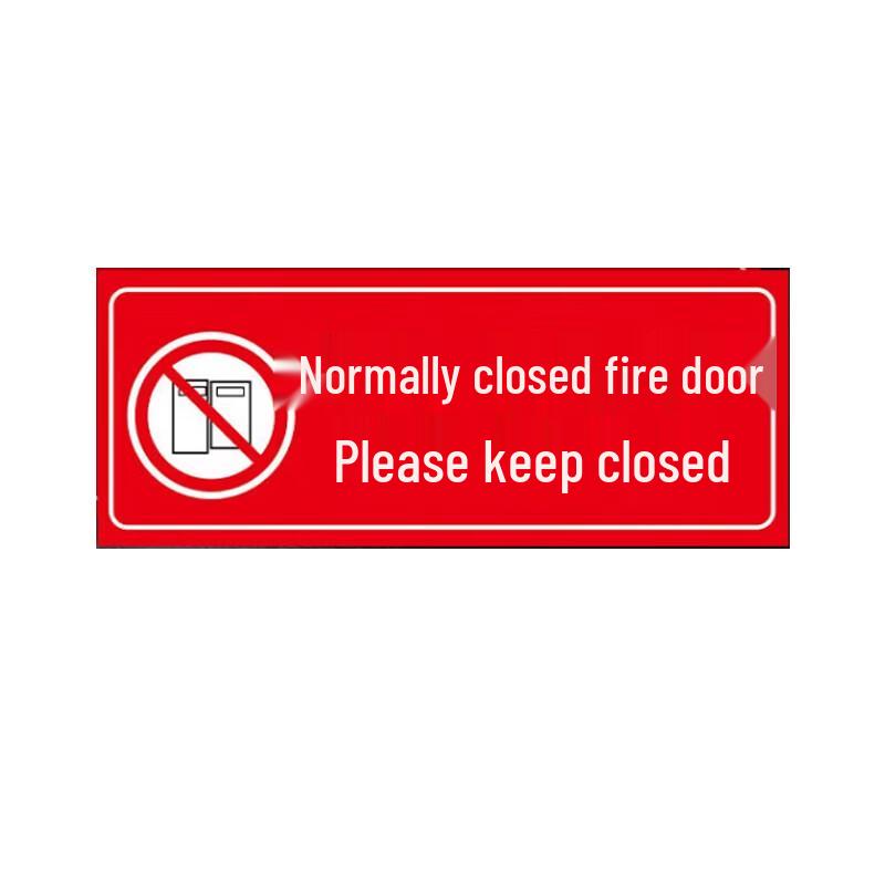 Normally Closed Fire Door Sign Sticker