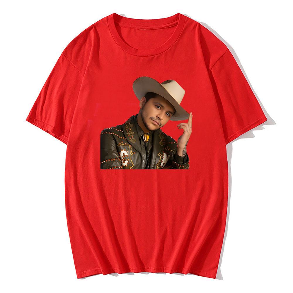 Christian Nodal Graphic Printing Tshirt Summer Harajuku Cotton Teeshirt Short Sleeve Hip Hop Grunge Tshirt Sudaderas Punk Tees S