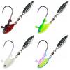 MUQZI Sports Accessory Stainless Steel Luminous Fishing Lures Bait Tackle Tools with Rotating Sequins