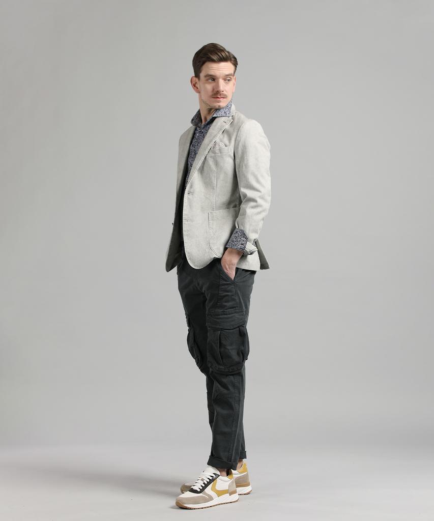 Panicale Beige Washed Cotton Jacket