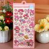 4pcs Cute Sanrio 3D Relief Stickers Kawaii Cartoon Kuromi My Melody Cinnamon Decals Laptop Phone Fridge Diary Decoration Sticker
