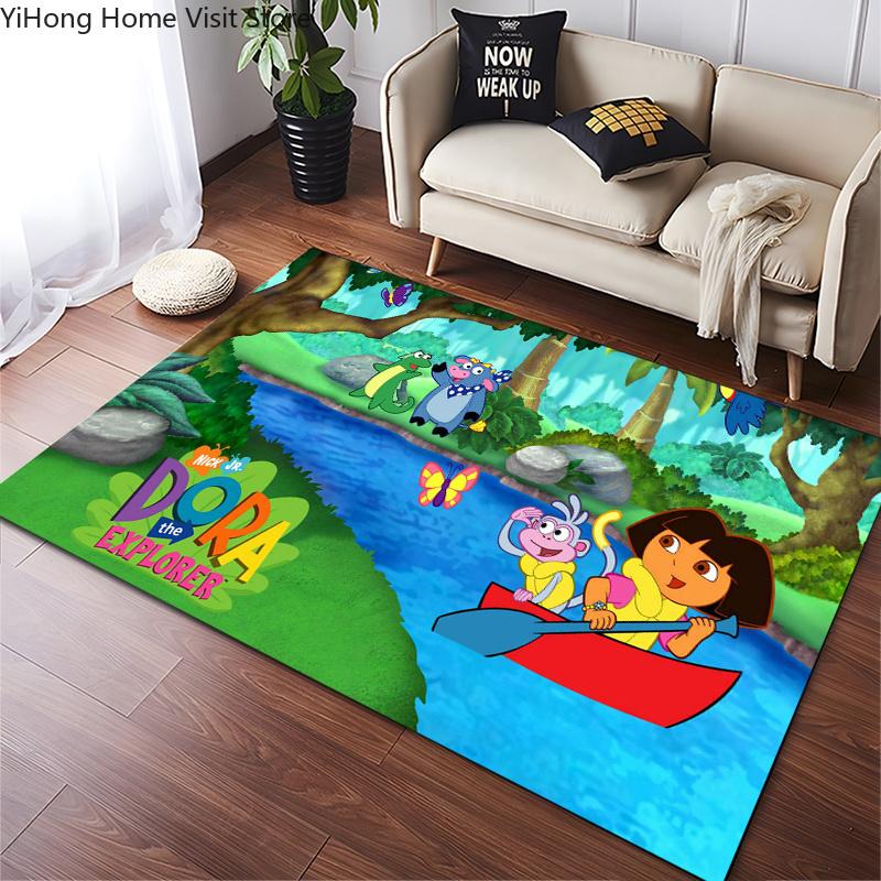 Funny D-Dora Classic Anime Explorer Area Carpet for Living Room Home Decor Sofa Table Kids Rug Non-slip Chair Lounge Floor Mat