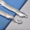 925 Sterling Silber 10 mm seitlicher Schlangenketten-Armbandschmuck