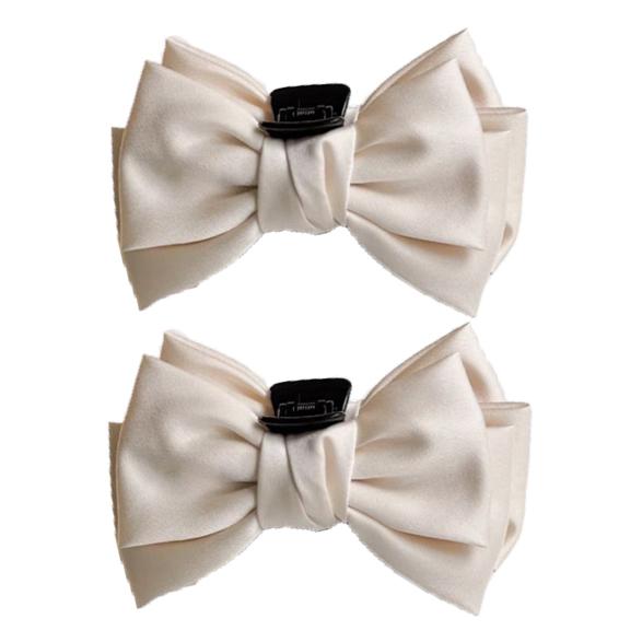 Korea large size bow hair clip elegant temperament simple style exquisite girl  claw clip fashion hair accessories