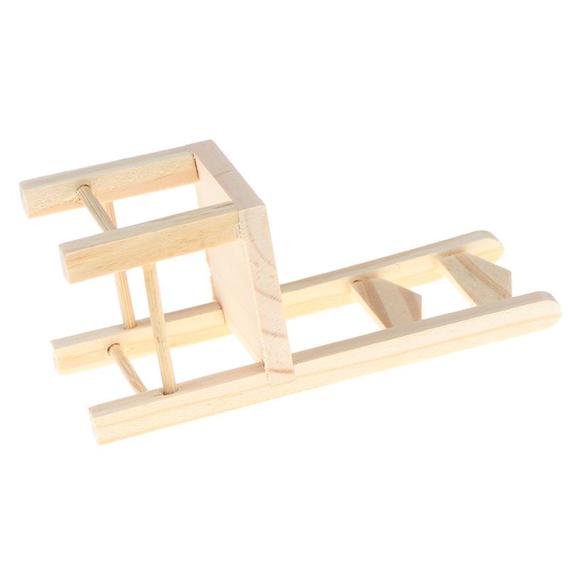 1:12 Dollhouse Furniture Miniature Wooden Kitchen Chair Kids Pretend Play Toy