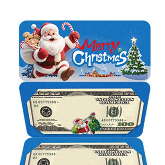 2026 Christmas Cash Gift Envelope 10 Slots Festive Money Box Personalized Surprise Holder for Cash Cards