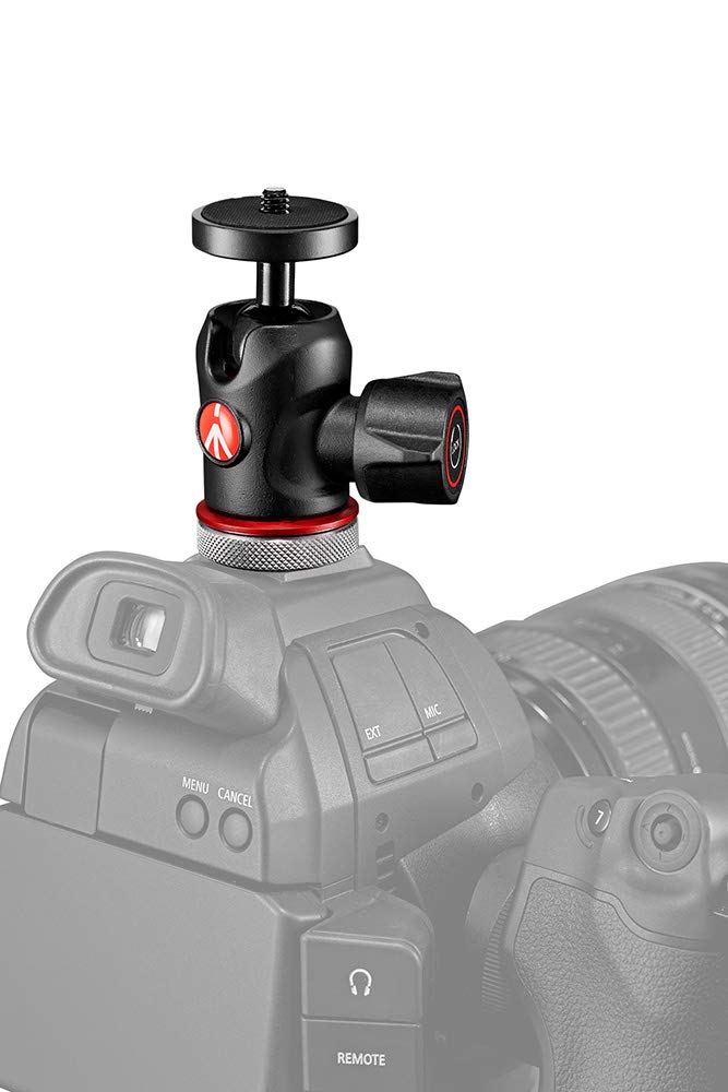 Manfrotto MH492LCD-BH Center Ball Head, Cold Shoe Mount Version, Desktop, Maximum Load Capacity 4kg
