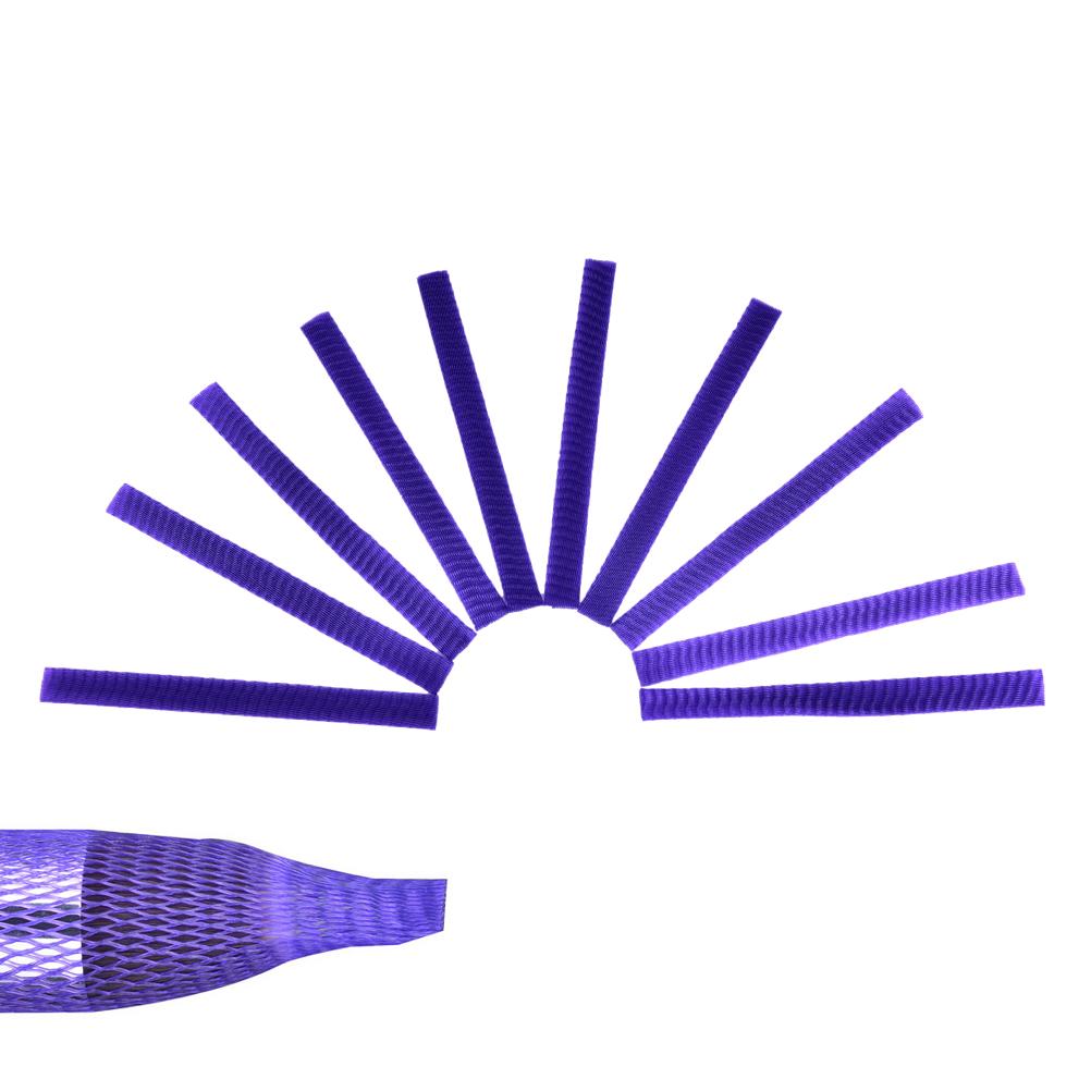 10/30Pcs MultipleColors Plastic Cosmetic Make Up Brush Pen Dustproof Netting Cover Mesh Sheath Protectors Guards