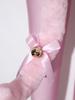 Girls Cat Cosplay Leotard Jumpsuit Sparkly Rhinestones Asymmetrical Sleeves with Tail Long Pants and Bowtie for Halloween Costume Party