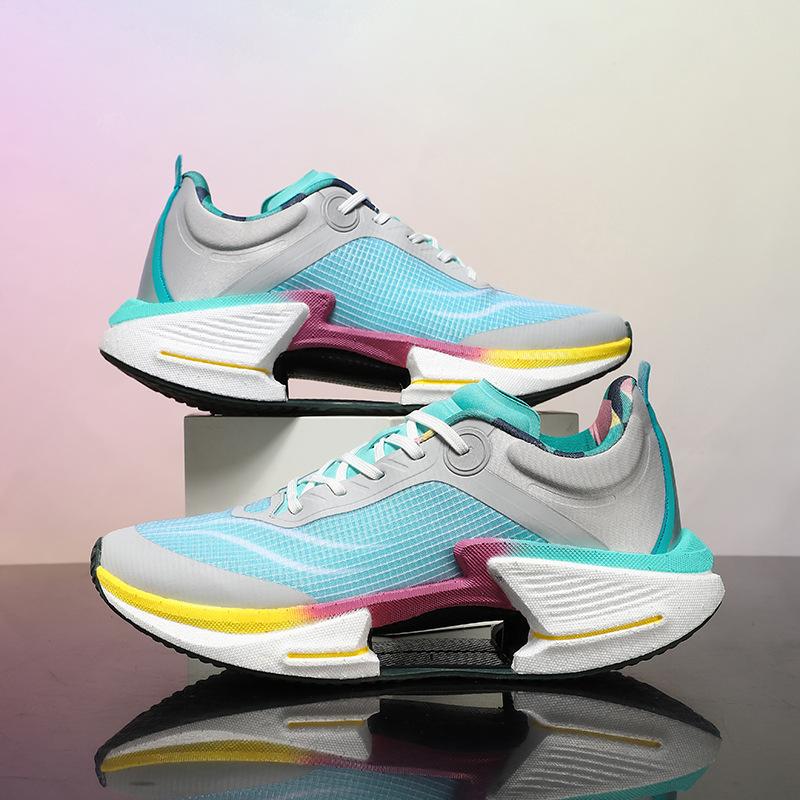Jueying 3rd Generation Carbon Plate Running Shoes Hollow Shock Absorption Rebound MD Outsole Non-slip and Wear-resistant Marathon Racing Shoes