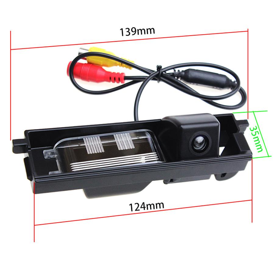 12V Intelligent Dynamic Trajectory Tracks Rear View Camera For Toyota RAV4 06-12