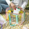 Summer Fashion Tote Bag Large Clear PVC Cartoon Handbag Jelly Transparent Beach Purse for Women Cute Shower Shoulder Bag for Bath
