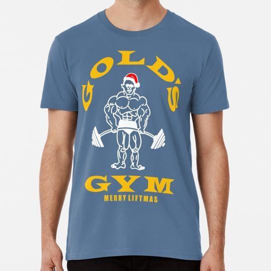 Zlaté logo Gold's Gym Velikost S až 5XL Vyrobeno v USA Tričko Unisex Tričko
