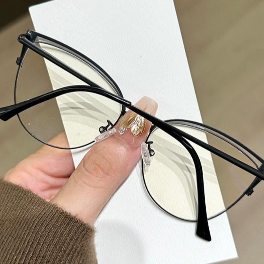 Rhinestone Studded Anti-blue Light Glasses Transparent Computer Eyewear  Student