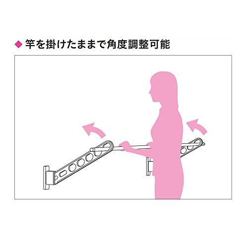 Kawaguchi Giken Hosclean HD-35-DB Dark Bronze Clothes Drying Rack for Waist Walls, 350mm (1 piece)