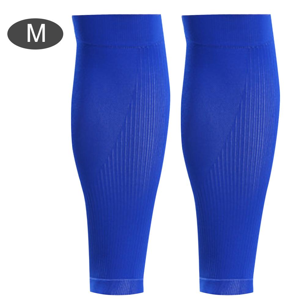 1 Coppia Mumian Parastinchi Sportivi Maniche Compressione Polpaccio Protezione BluM