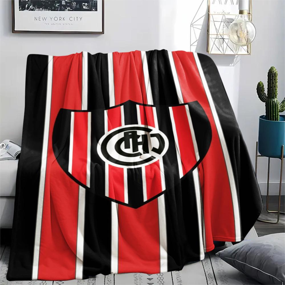 1Pc Chacarita Juniors Print Flannel Blanket High Quality Warm Comfortable Cover for All Seasons Perfect for Gifts Home Decor