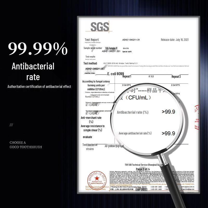 Hefengyu Medium-Hard Bristle Toothbrush 4-Pack