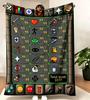 Old School Runescape OSRS Maxed 99 All Skills Total Level Fleece Blanket Soft Warm Game Throw Blanket Sofa Bed Home Decor Gift