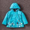 Girls' Cute Flower Windproof Waterproof Hooded Jacket - Kids Spring/Autumn 2016 Collection