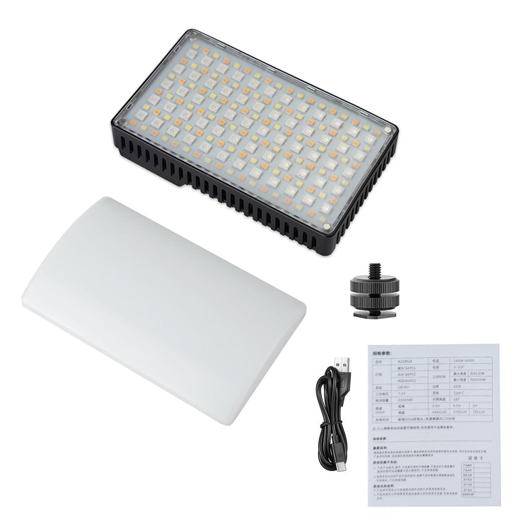 168 LED Video Lights 1800K-9000K, Handheld Camera RGB Fill Light with Rechargeable Battery for Photography,  , Kids, Weddings, News